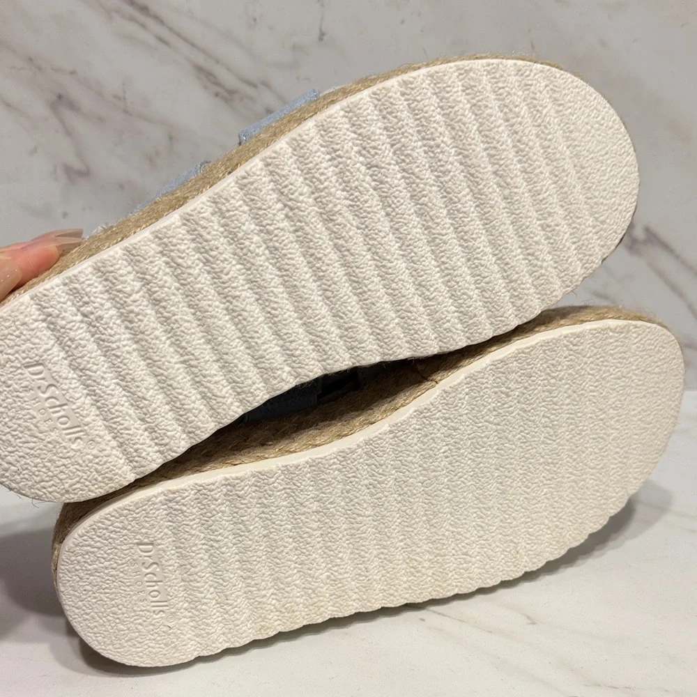 NEW Dr scholls electric Blue Espadrille Sandals sz 7